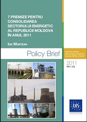 7 Premises for the Consolidation of the Energy Sector of the Republic of Moldova in 2011